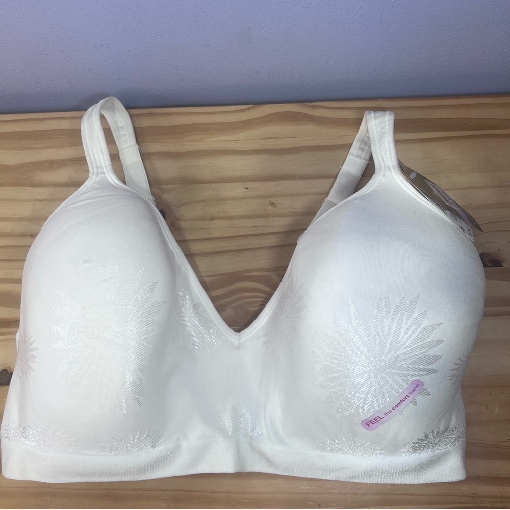 Bali White Floral Bra - 42DD - NWT